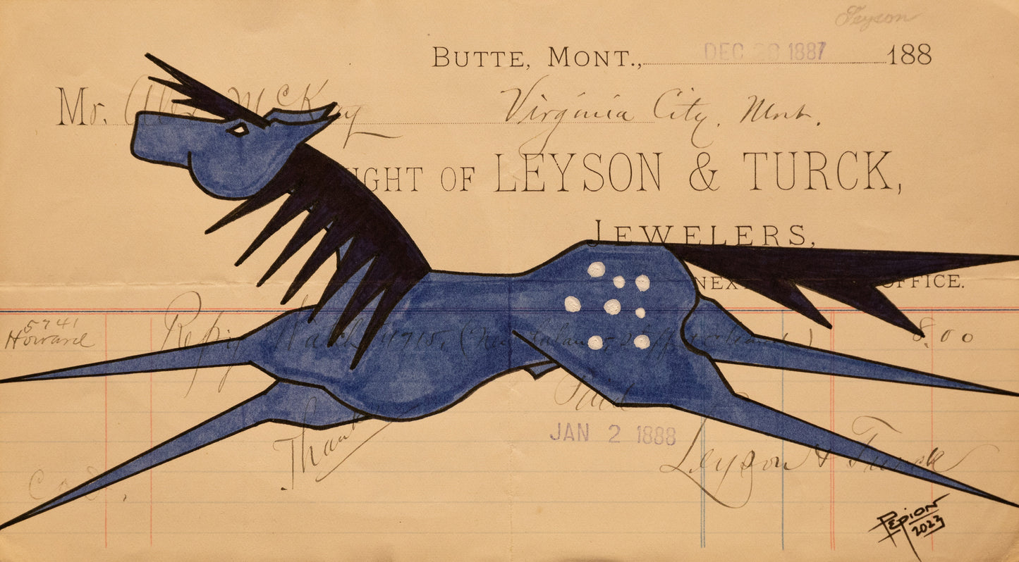 Blue Pony (dark blue horse)