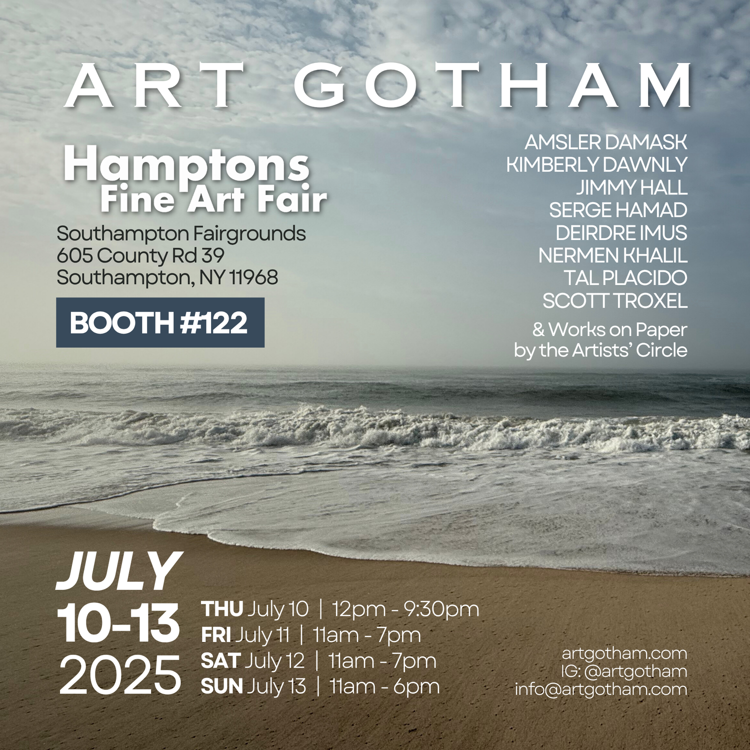 Hamptons Fine Art Fair | July 10–13, 2025